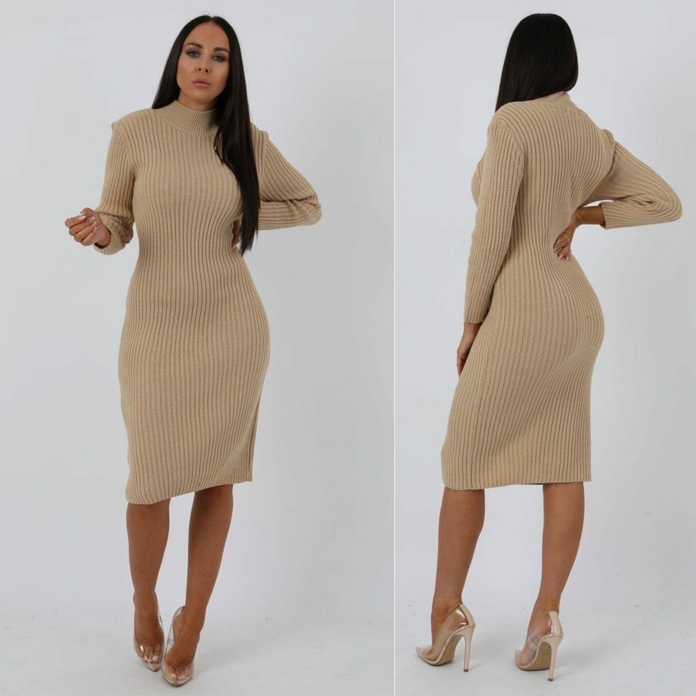 FemmeLuxe Sweater knit Dress -Small